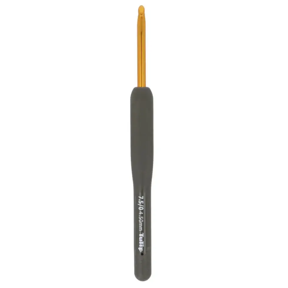 Tulip Etimo crochet hook soft grip black 4.50mm