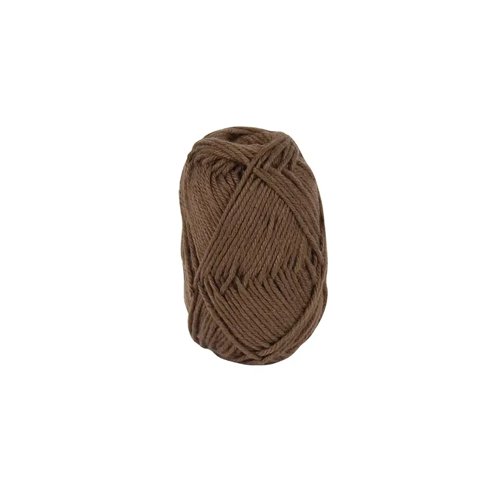 DMC Happy Cotton 20 g - 777 Châtaigne, vue de près