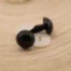 Yeux de sécurité noirs, 5 paires taille 12mm
