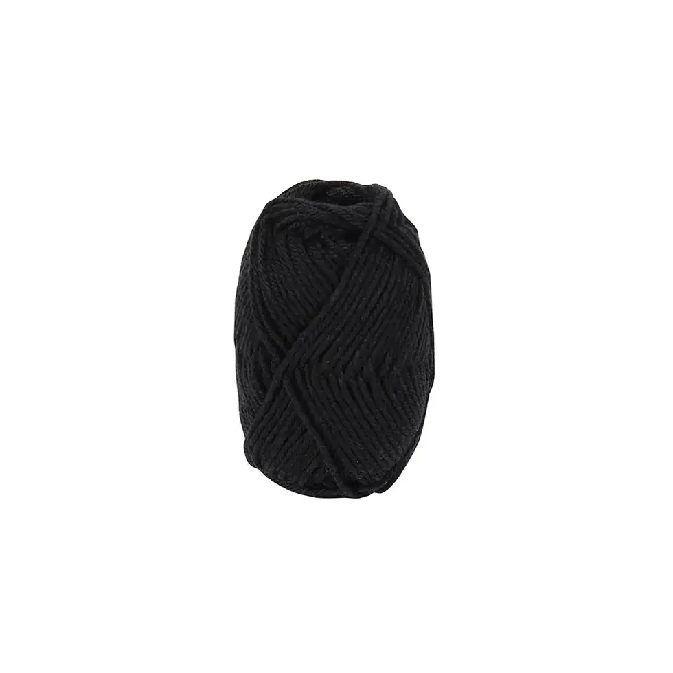 DMC Happy Cotton 20 g - 775 Noir, vue de près