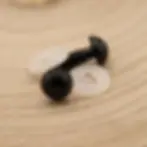 Yeux de sécurité noirs, 10 paires taille 10mm