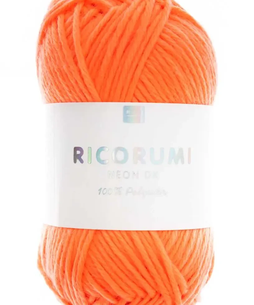001 Rico Creative Ricorumi DK, orange neo 25 g, 57.5 m