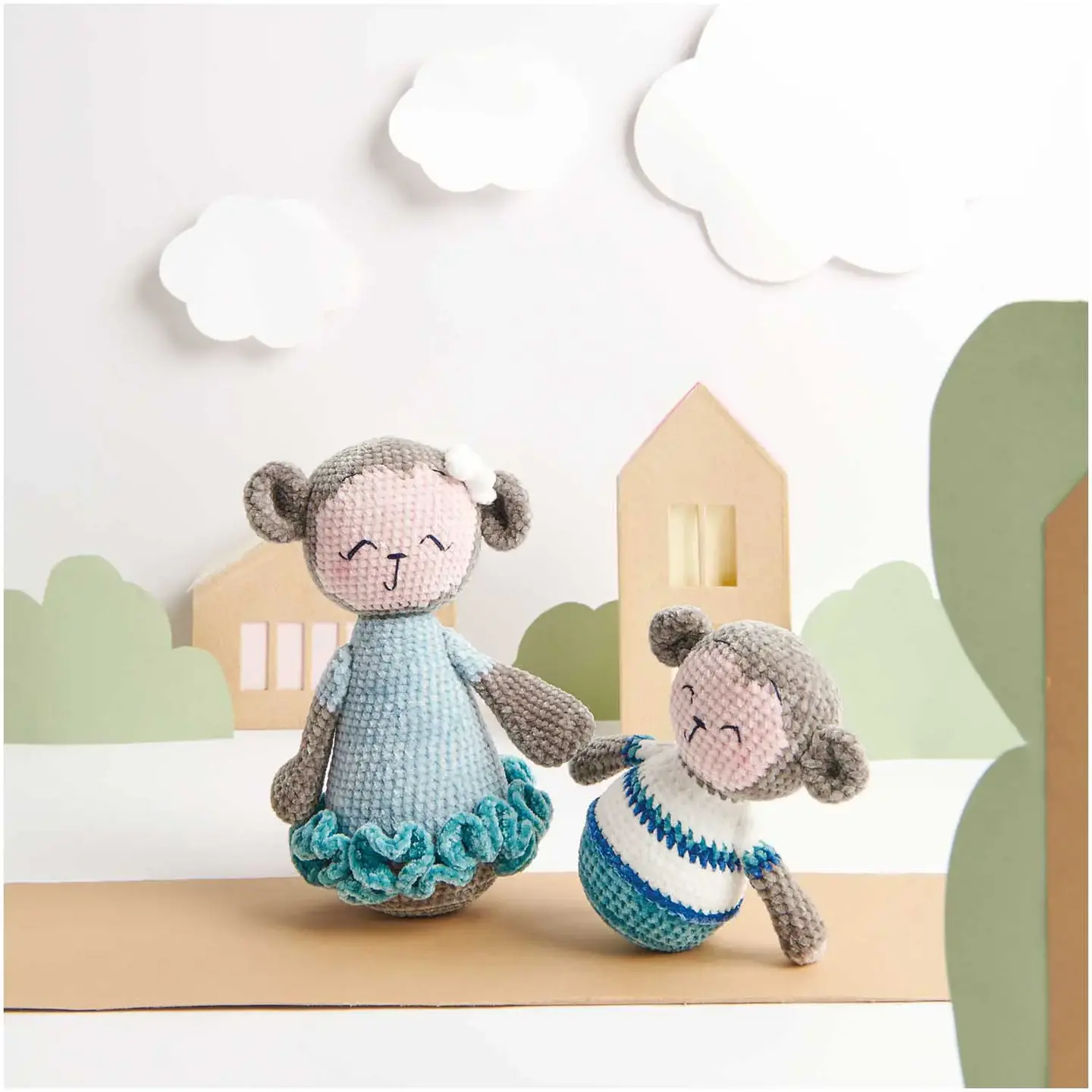 Exemple d'amigurumis réalisables avec la gamme Ricorumi Nilli Nilli