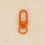 Miniature : Porte-clé de type mousqueton, orange, embout en arc de cercle