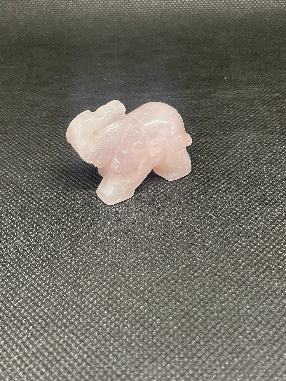 Rose Quarts Elephant