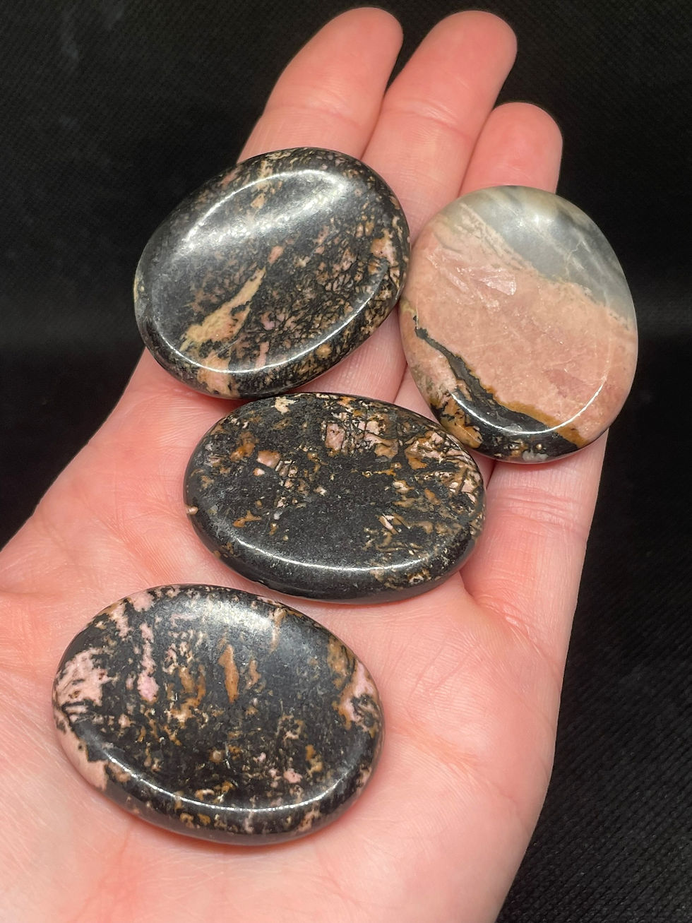 Rhodonite Worry Stone