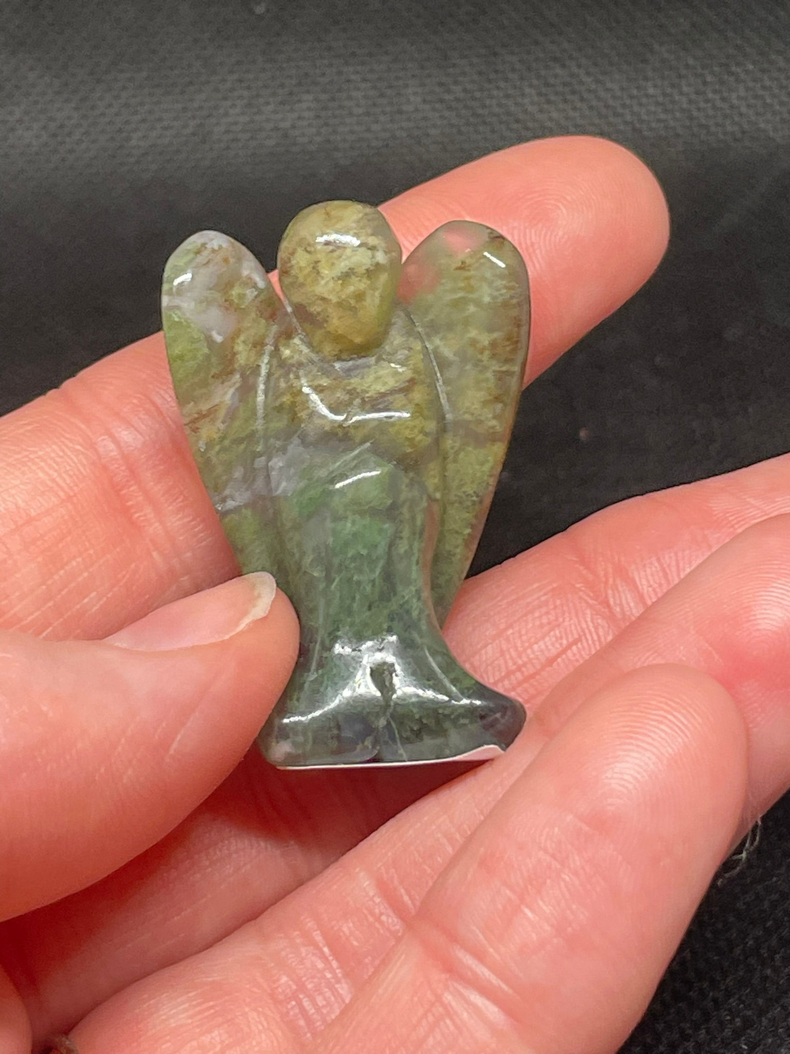 Moss Agate Angel