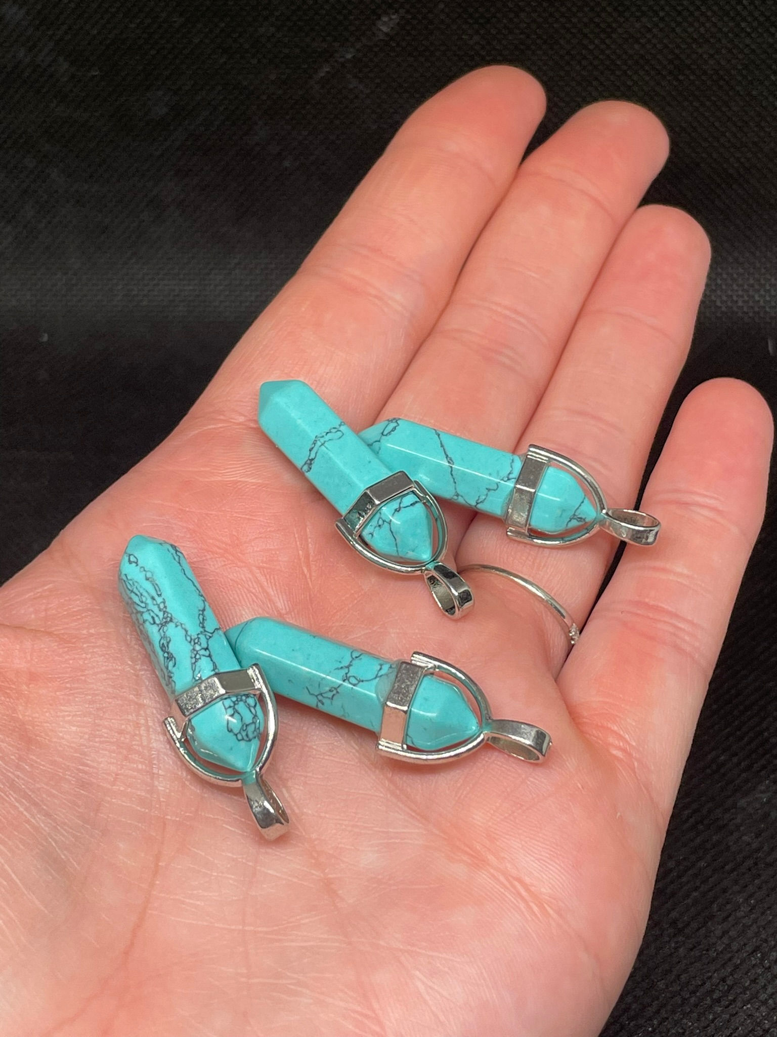 Turquoise Pendulum Pendant with Chain