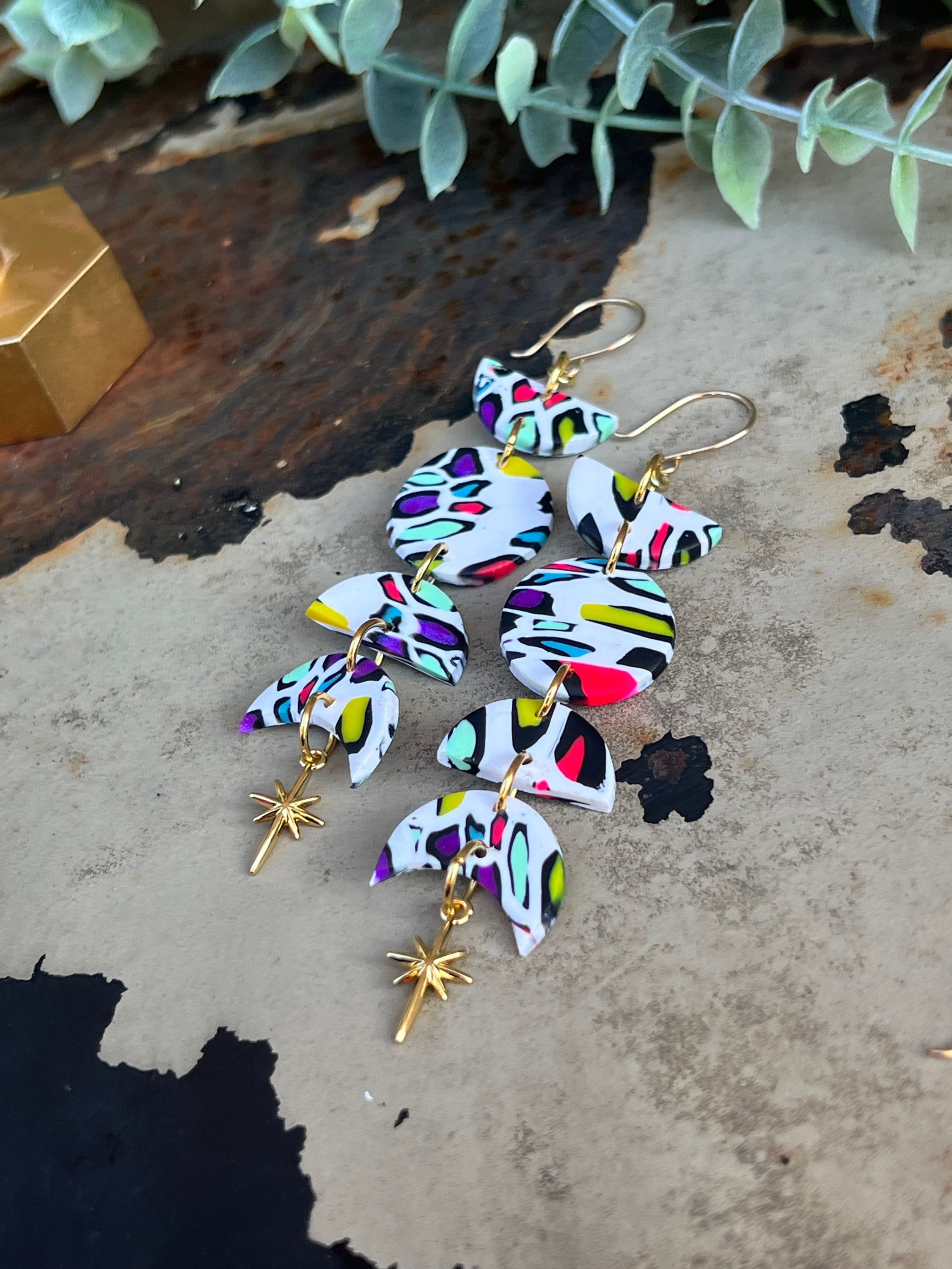 Jammin Jaguar - Moon Phase Earrings