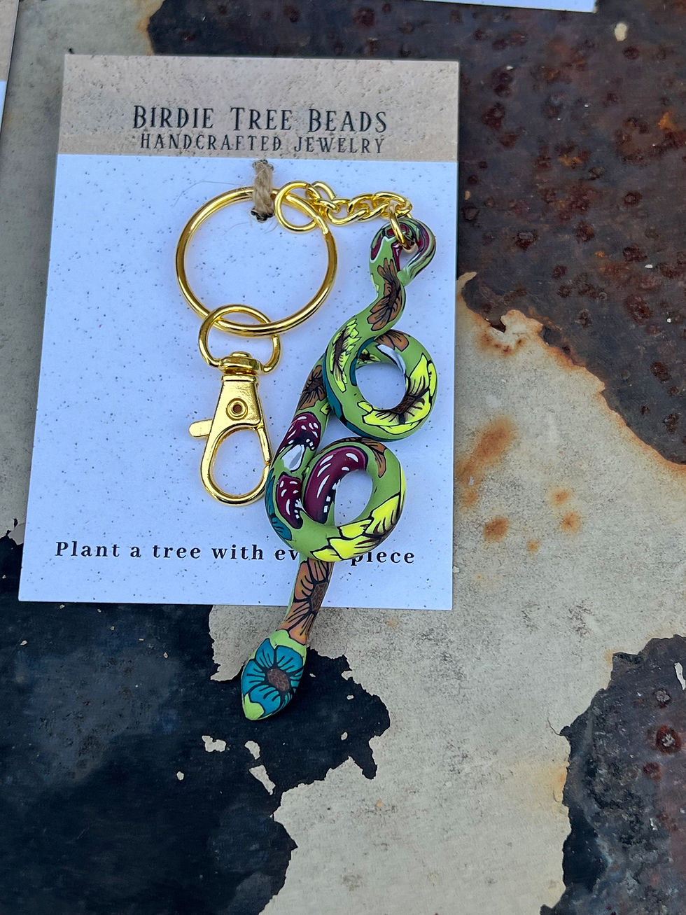 Thumbnail: Shrooms & Blooms- Serpent Keychain 