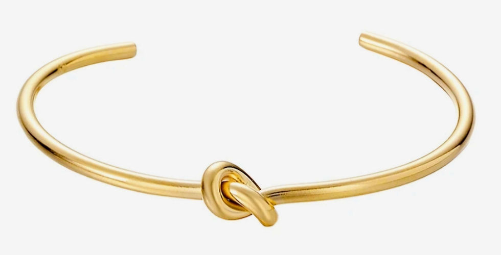 Thumbnail: Twist bow textured bangle 