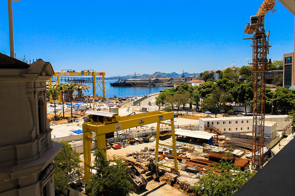 Praça Mauá em Obras.