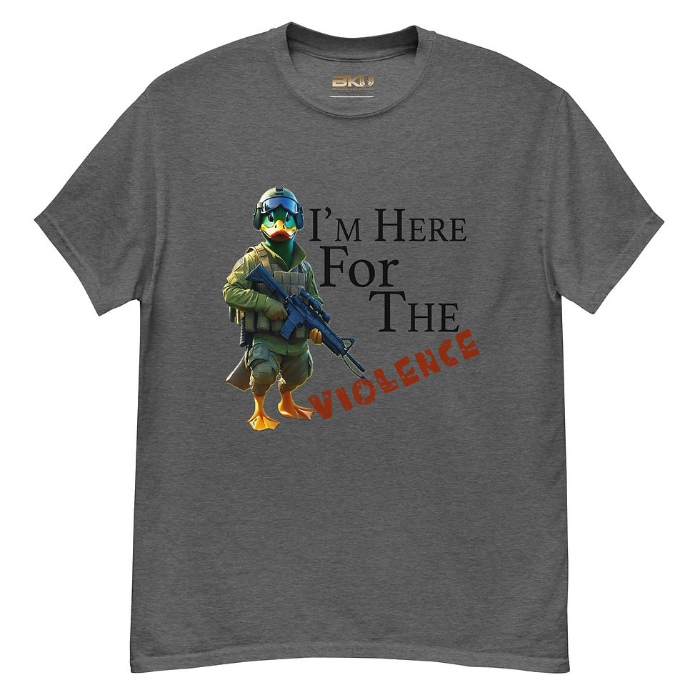Thumbnail: Here for the Violence tee