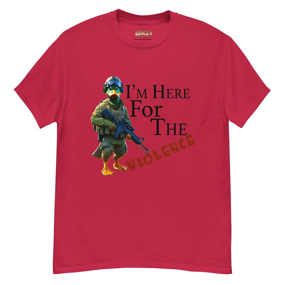 Thumbnail: Here for the Violence tee