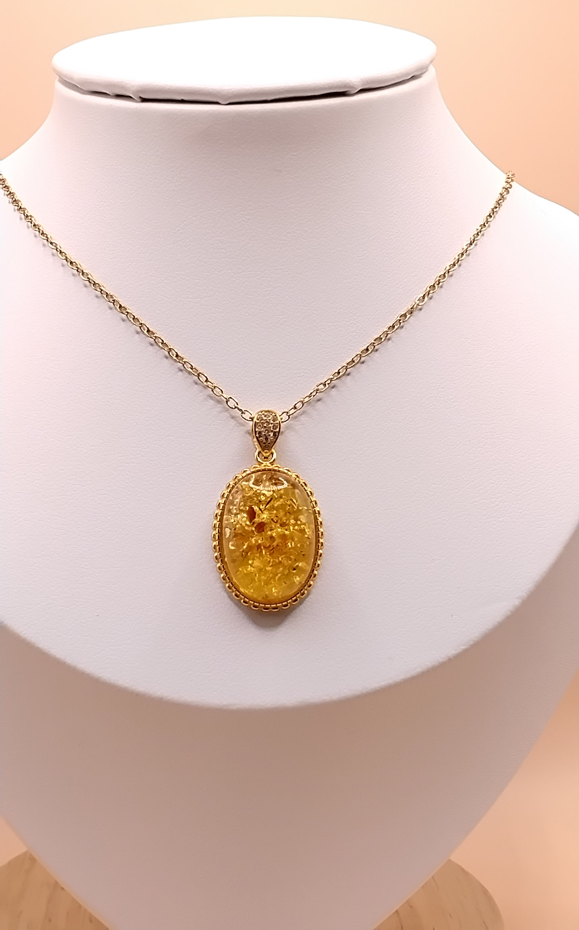 Pendentif Ambrina et Argent925S