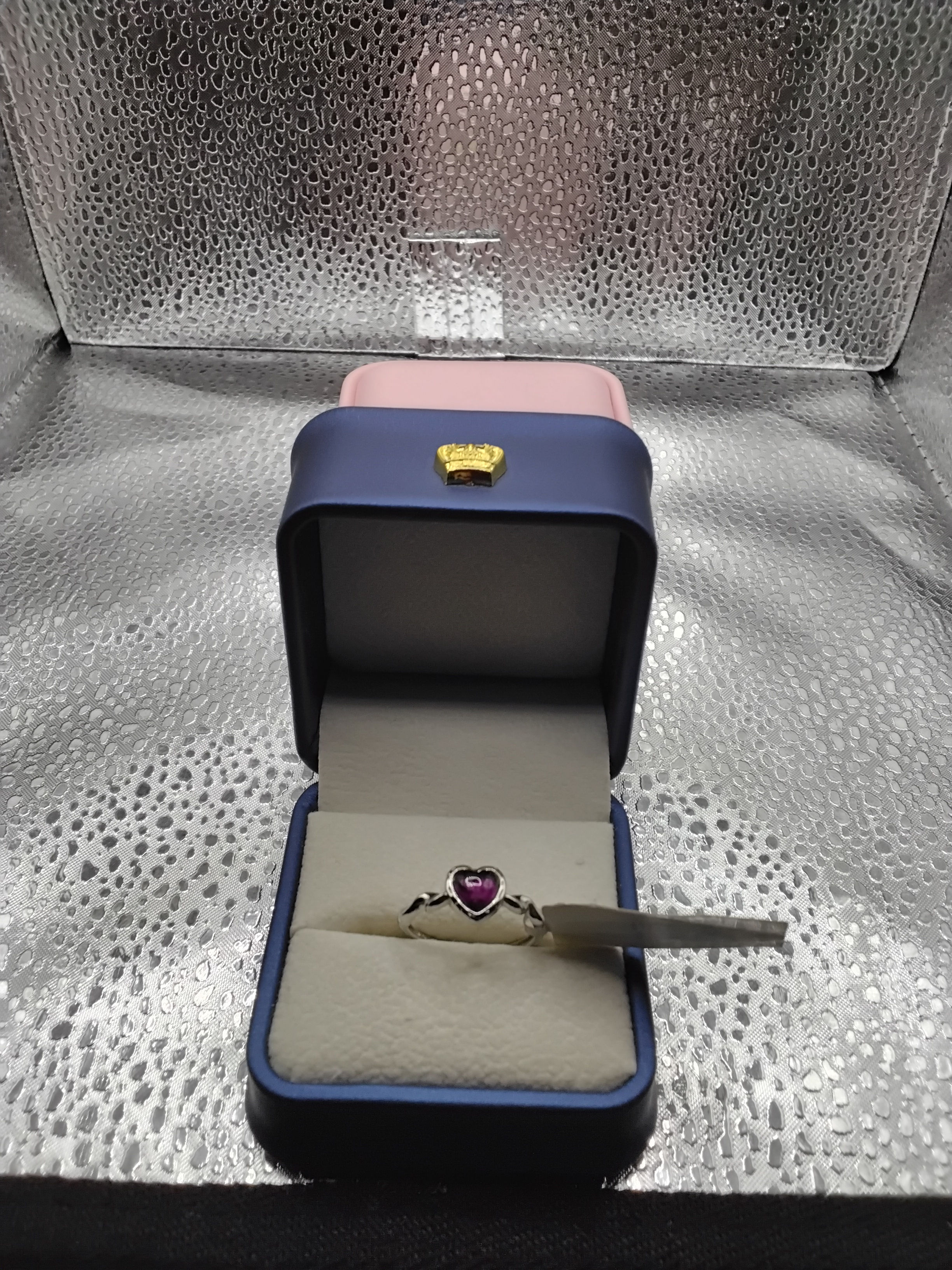 Bague Cœur Améthyste en Argent 925