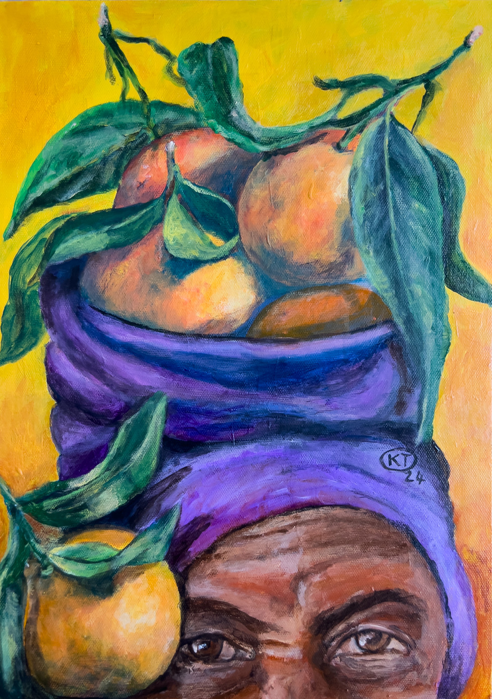 *Sold*
The orange seller