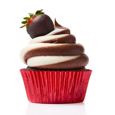 Chocolate-Strawberry Cupcakes