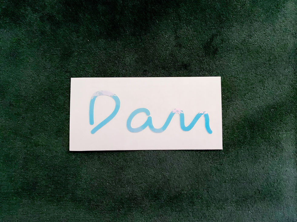 Thumbnail: Personalised Love Style Name Stickers