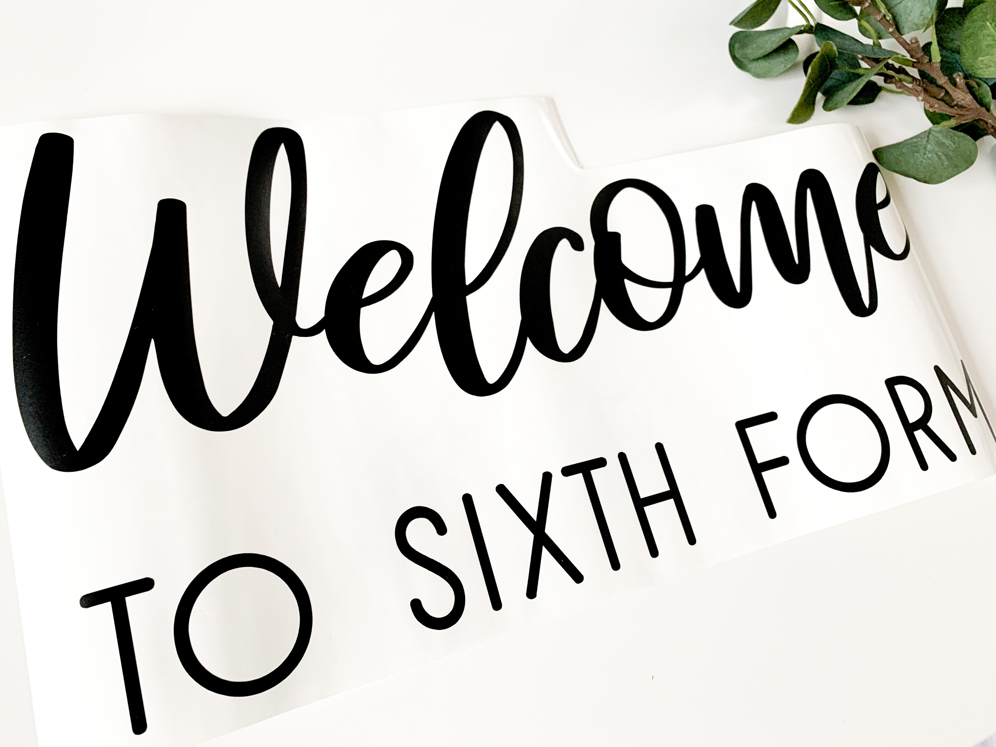 Custom Welcome School Door Sign