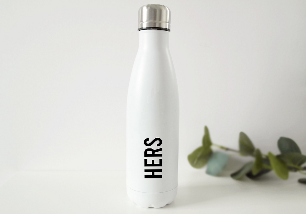 Thumbnail: His & Hers Water Bottle Sticker Labels