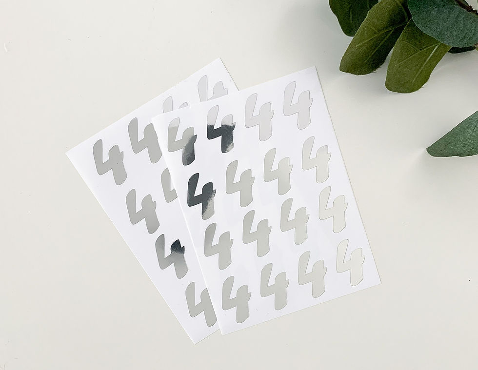 Thumbnail: Numbers for Balloons / Party Decoration Vinyl Sticker Decals