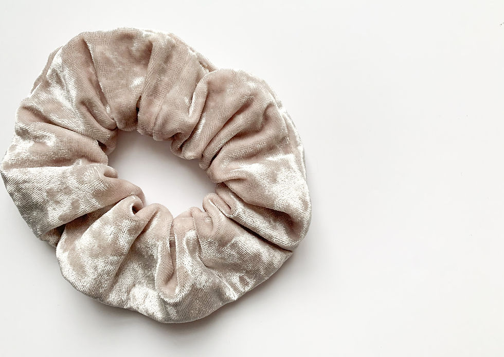 Thumbnail: Stone Crushed Velvet Scrunchie