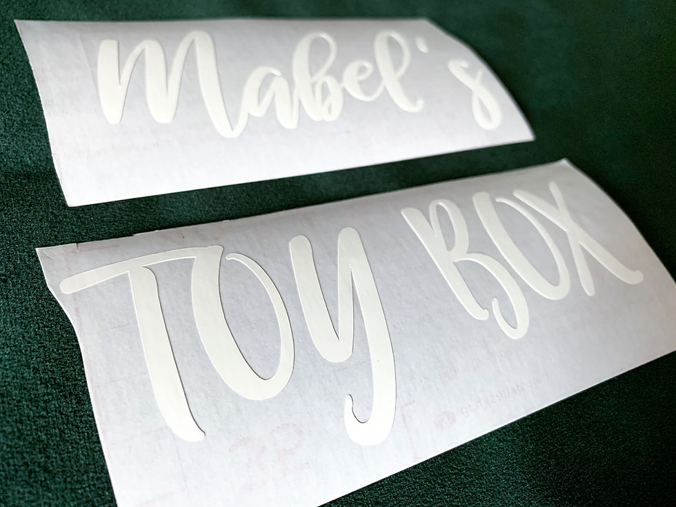 Thumbnail: Personalised Toy Box Organising Labels x2 Lines