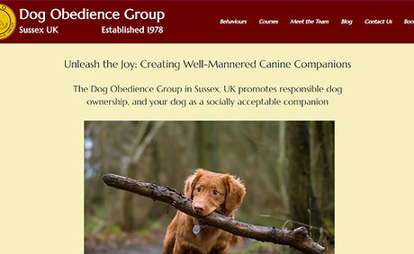 dog obedience group homepage