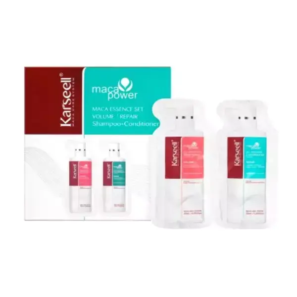 Kit Capilar Karseell Maca Power Shampoo + Condicionador Sachet/sobre 10ml