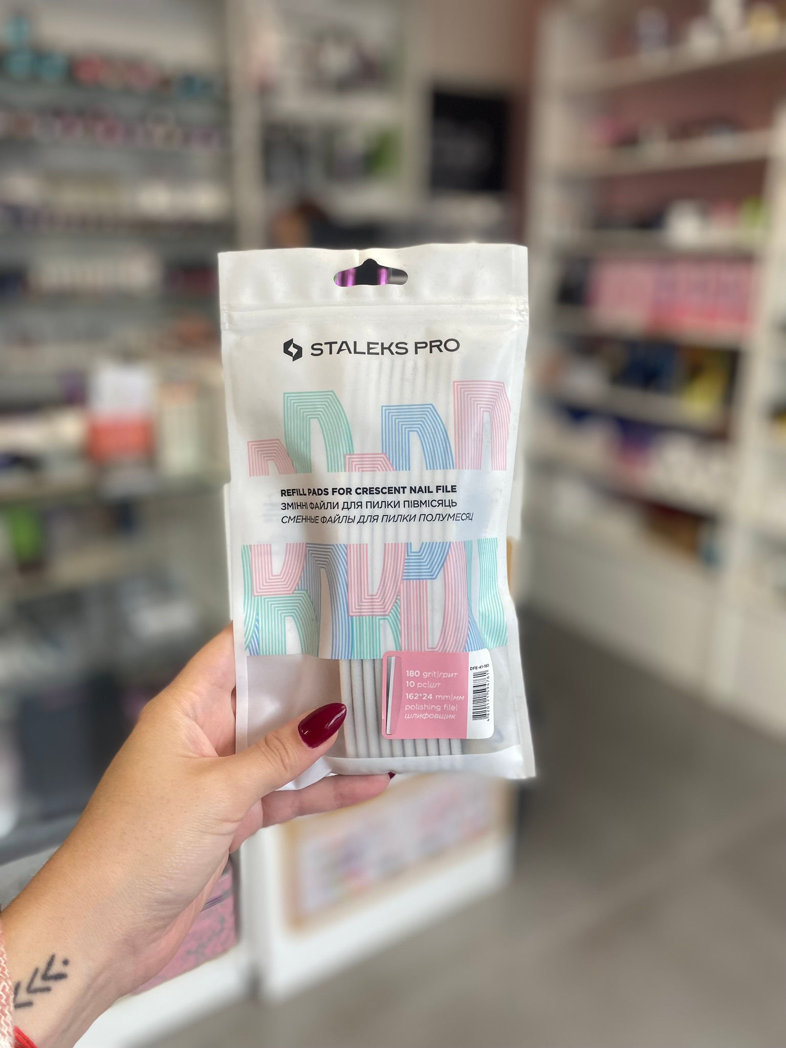 repuesto de limas para base crescent 180 grit - Staleks