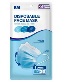 20 pack of 3 ply disposable masks