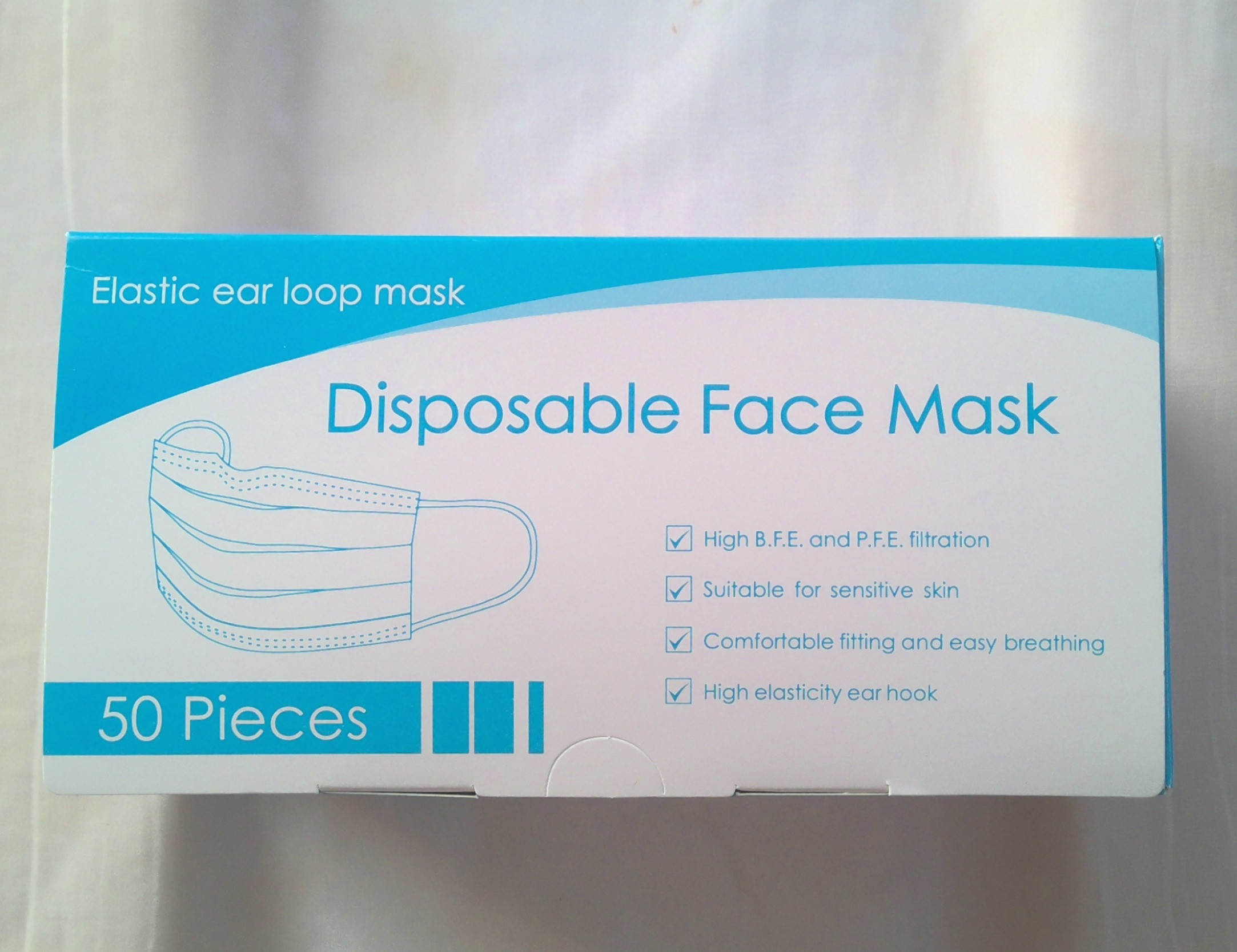 3 ply disposable masks - box of 50