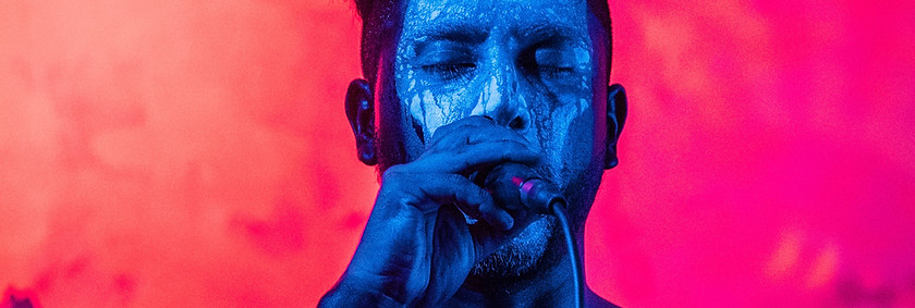 Singer with Painted Face