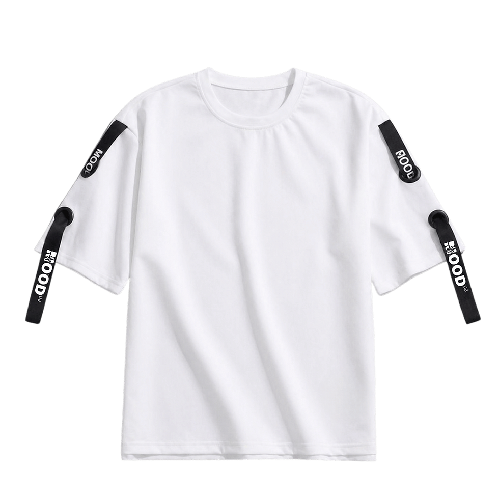 Футболка з брендованими стрічками