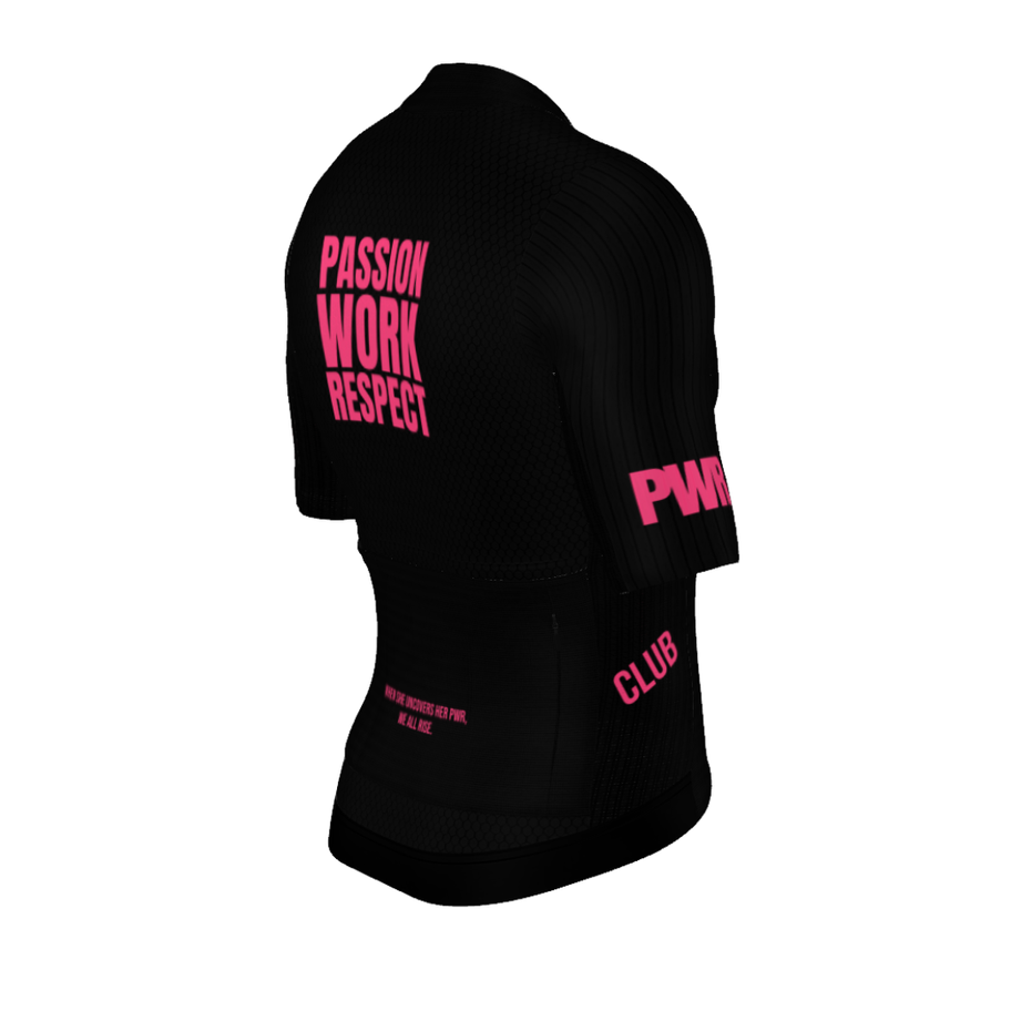 PWR Racing Men's Supporter Cycling Jersey - Black- Right