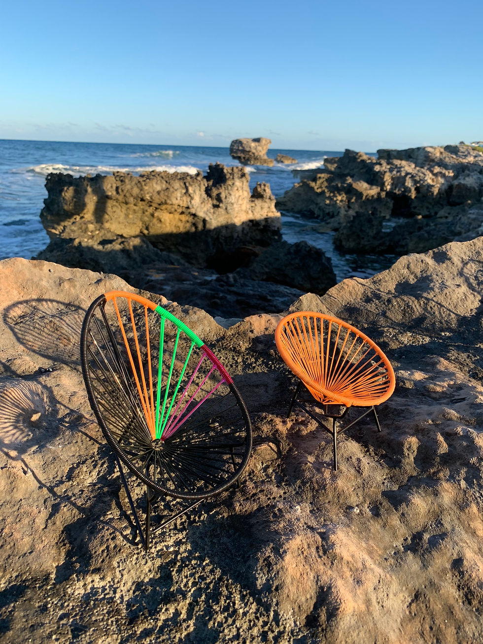 Miniatura: Silla Deco Acapulco hecha a mano