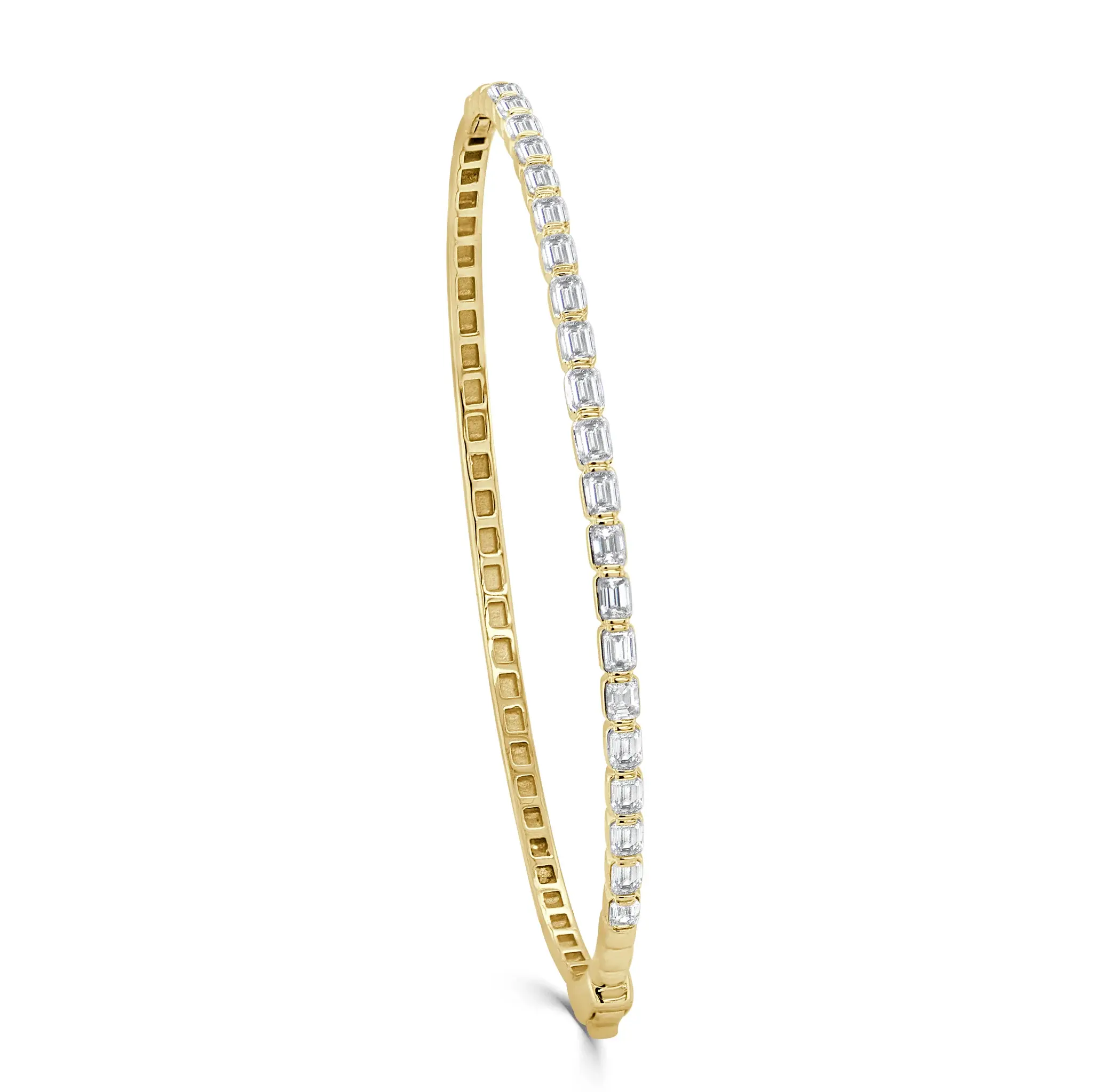 Emerald Cut Emma Diamond Bangle