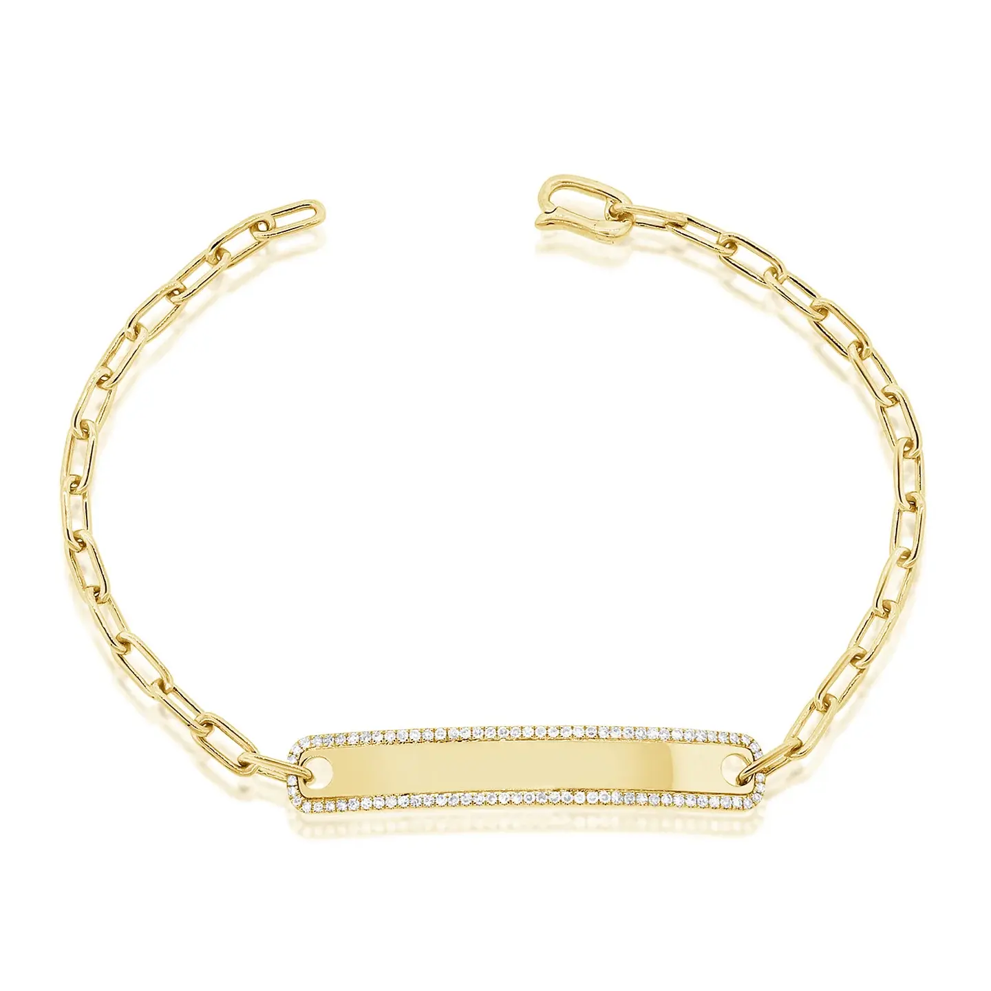 Stackable Diamond Bar Link Bracelet