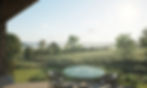 The terrace overlooking Pitsford Reservoir
