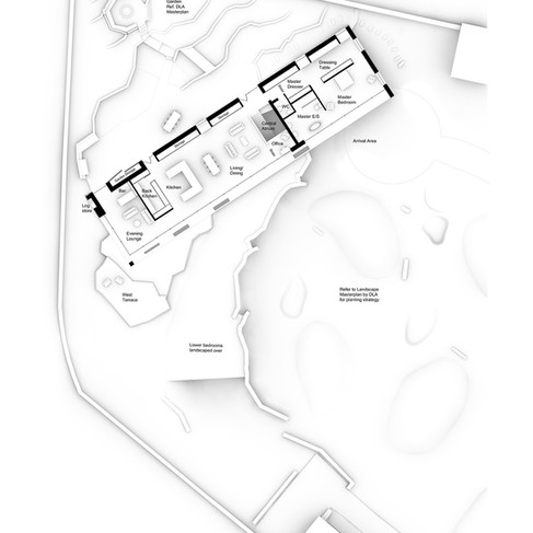 AS APPROVED ON RESUBMISSION — the simple, straight first-floor pavilion form reinstated. The archite