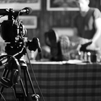 Behind the scenes photo from I Live Here, directed by Arthur Cauty