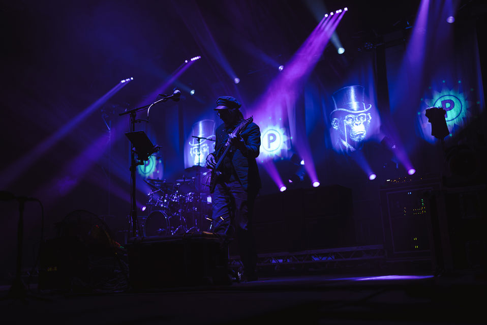A photo of Primus performing at ArcTanGent 2026, by Arthur Cauty