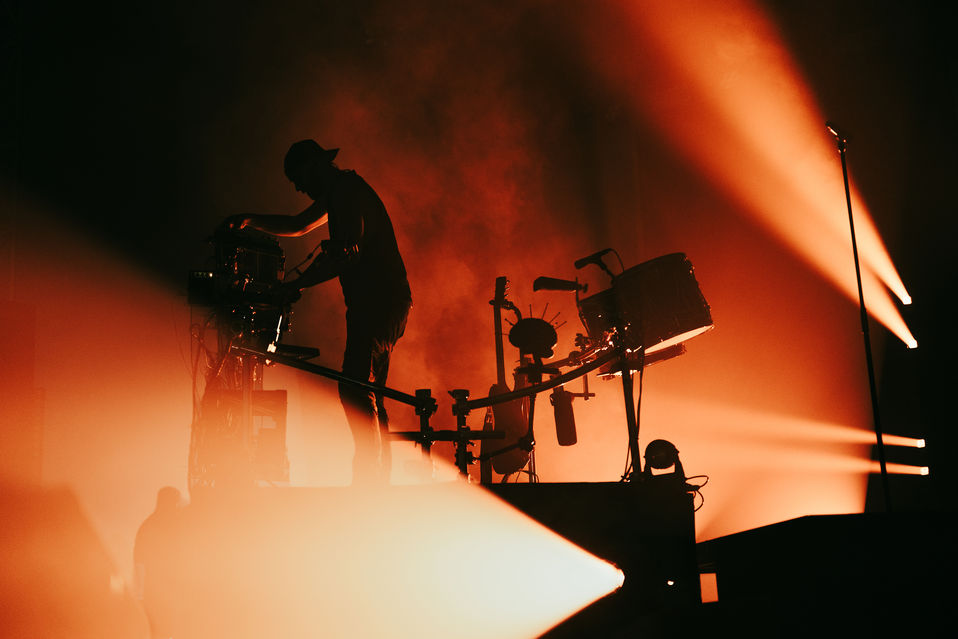 A photo of Igorrr performing live at ArcTanGent, by Arthur Cauty