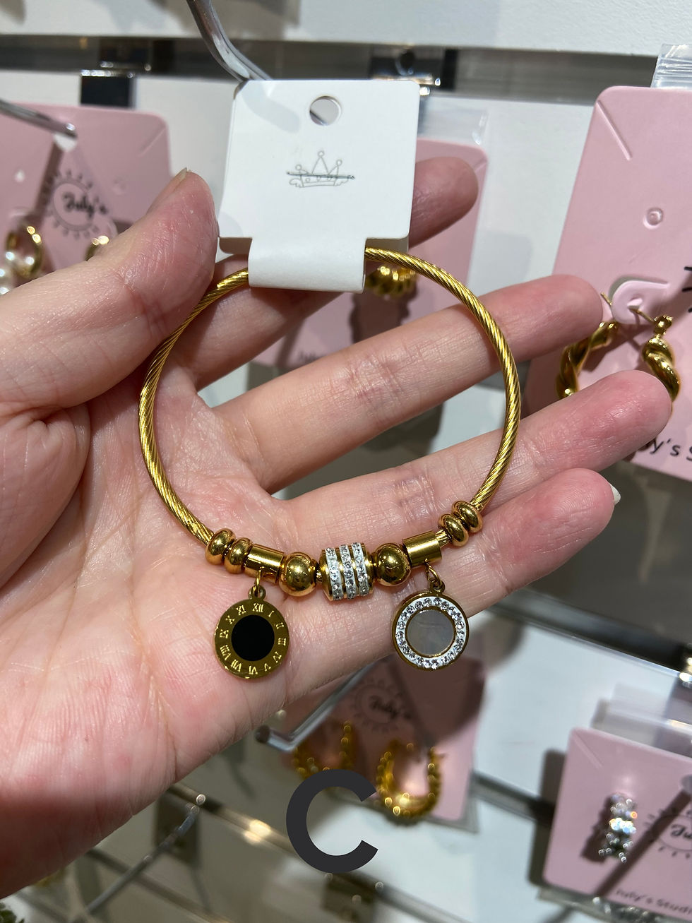 Miniature : Gold Plated Cute Pendants Bracelet