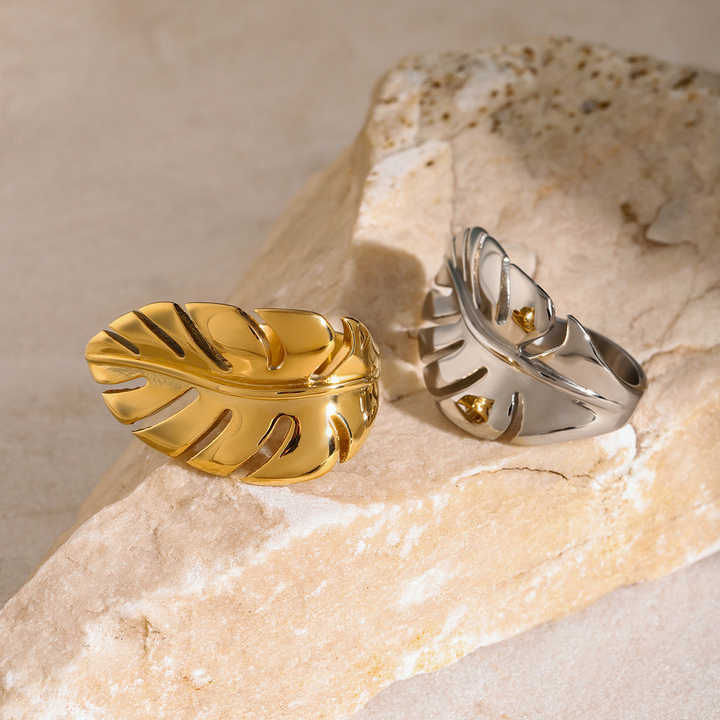 Gold/Silver Leaf Adjustable Ring