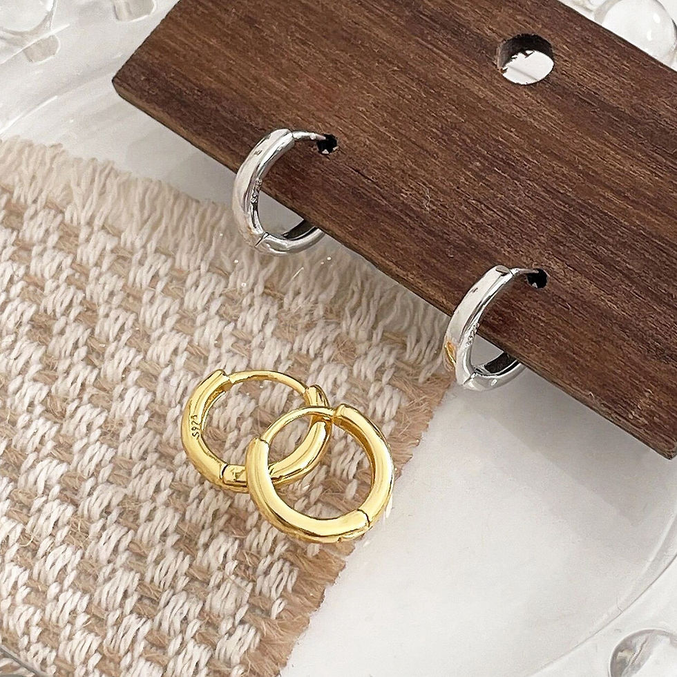 Silver Small Classic Hoop Earring