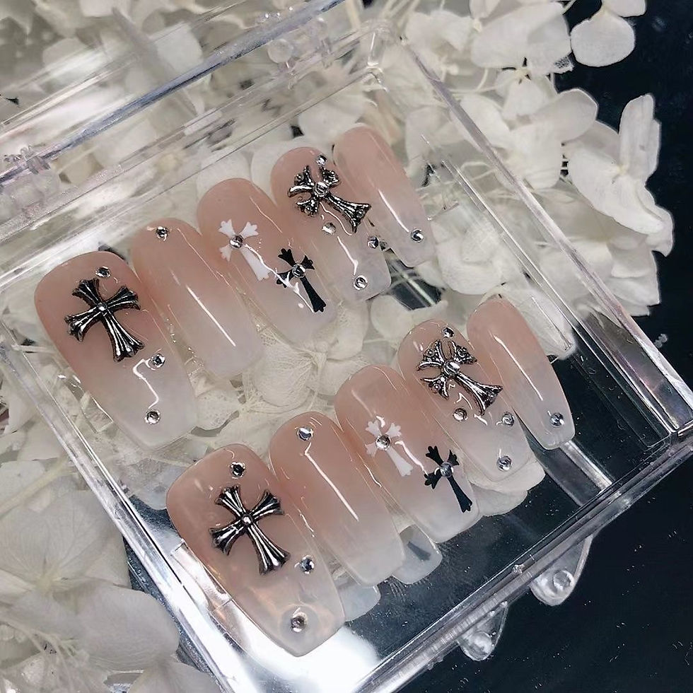 Nude Ombre Press on nails