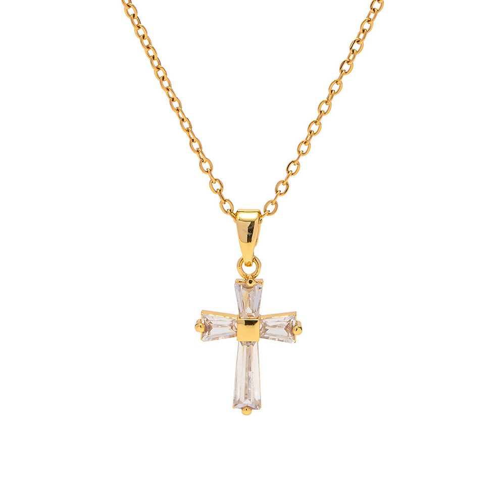 Gold Plated Cross Necklace
