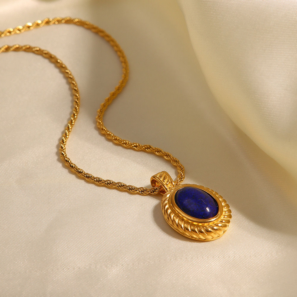 Blue Stone Necklace